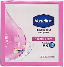 Тверде мило - Vaseline Healthy Plus Bar Healthy Bright Bar Soap — фото N1