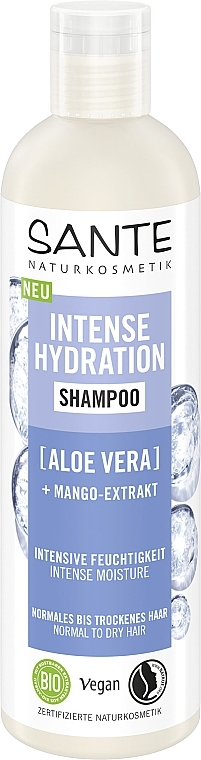 Биошампунь для увлажнения волос, с алоэ - Sante Intense Hydration Shampoo — фото N1