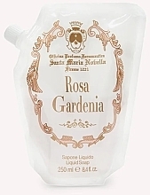 Парфумерія, косметика Santa Maria Novella Rosa Gardenia - Рідке мило (дой-пак)