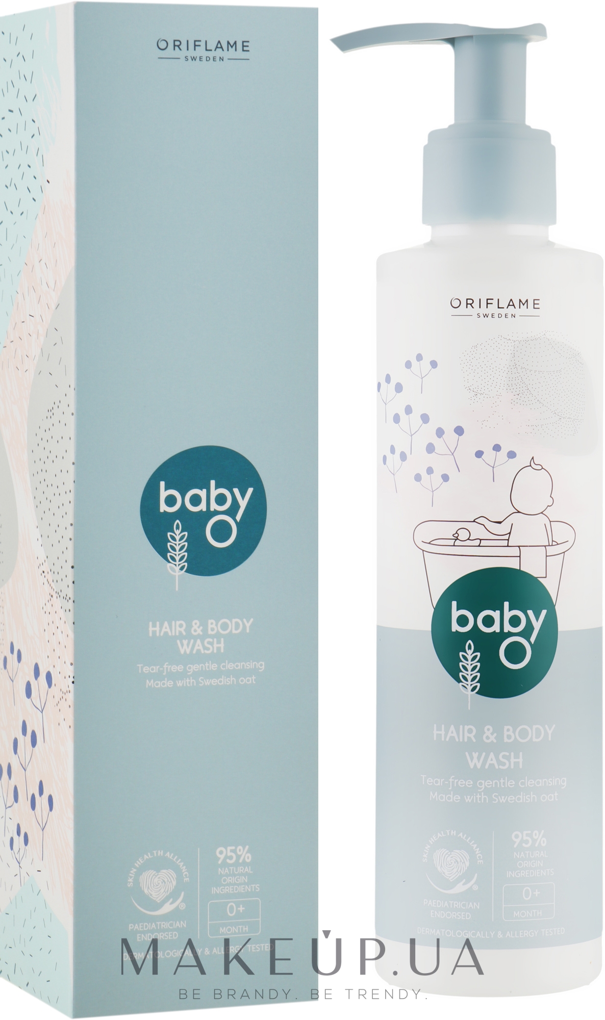 Детский шампунь для волос и тела - Oriflame Baby O Hair & Body Wash — фото 200ml