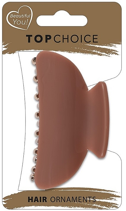 Заколка-краб для волосся, матова, 28441 - Top Choice Hair Claw — фото N1