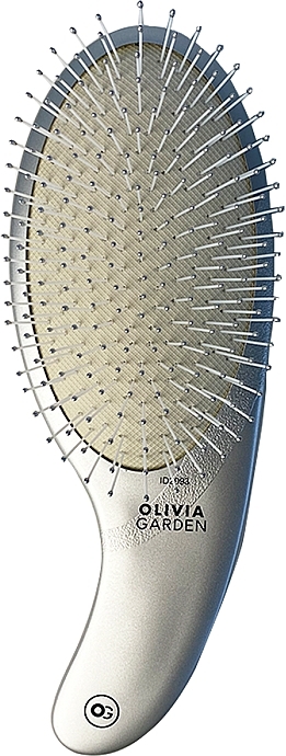Щітка для волосся - Olivia Garden Expert Care Nylon Bristles Silver — фото N1