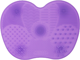 Силіконовий килимок для чищення пензлів, фіолетовий - Ruby Face — фото N1
