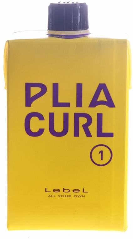 Лосьйон для хімічної завивки волосся середньої жорсткості, крок 1 - Lebel Plia Curl 1 — фото N1
