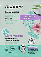 Парфумерія, косметика Маска для обличчя "Баланс мікрофлори" - Babaria Face Mask Microbiota Balance