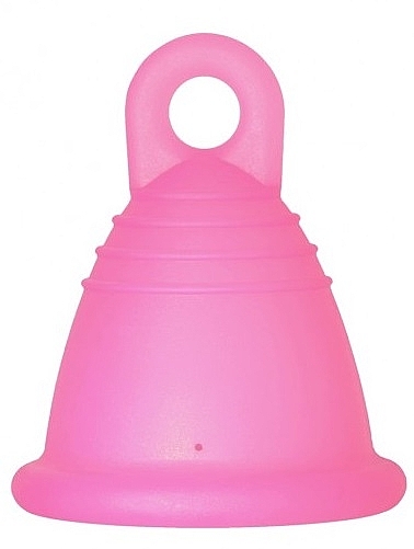 Менструальна чаша з петлею, розмір L, фуксія - MeLuna Sport Shorty Menstrual Cup Ring — фото N1
