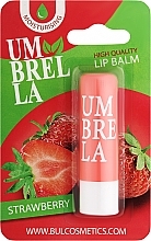 Духи, Парфюмерия, косметика Бальзам для губ в блистере "Клубника" - Umbrella High Quality Lip Balm Strawberry