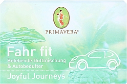 Набор "Радостные путешествия" - Primavera Car Fragrance Gift Set Drive Cool (oil/5ml + ass/5pcs + ass/1pcs) — фото N2