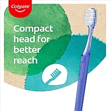 Зубная щетка Эко для глубокой чистки из переработанного пластика, серая - Colgate RecyClean — фото N8