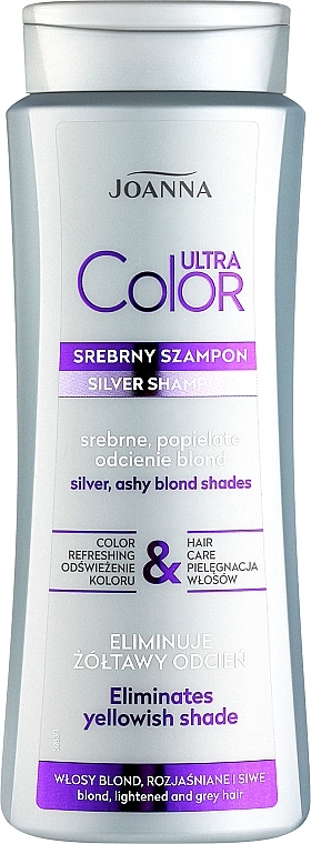 Шампунь, який нейтралізує жовтизну волосся, срібний - Joanna Ultra Color System — фото N2