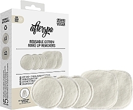 Багаторазові бавовняні спонжі для зняття макіяжу - AfterSpa Reusable Cotton Make up Removers — фото N1