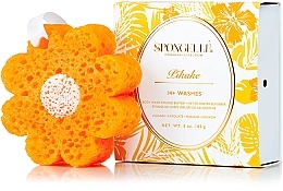 Пінна багаторазова губка для душу, помаранчева - Spongelle Hawaiian Body Wash Infused Buffer Pikake — фото N1