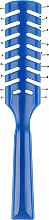 Расческа для волос скелетная "Рыбья кость" 00550, синяя - Eurosti — фото N2
