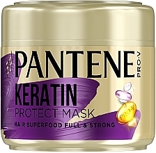 Маска для волосся з кератином "Живильний коктейль" - Pantene Keratin Protect Mask — фото N1