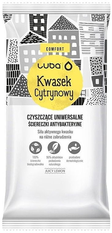 Универсальные антибактериальные салфетки "Лимонная кислота" - Luba Universal Antibacterial Wipes Citric Acid — фото N1