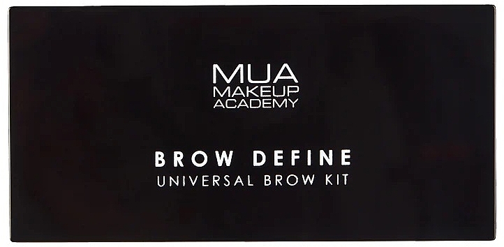Набір для корекції брів, чорний футляр - MUA Brow Define Universal Brow Kit — фото N3