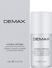 Крем для зоны вокруг глаз "Витамин C и белые цветы" - Demax Hydra Optima Vital Eye Booster Cream C & White Flowers — фото N2