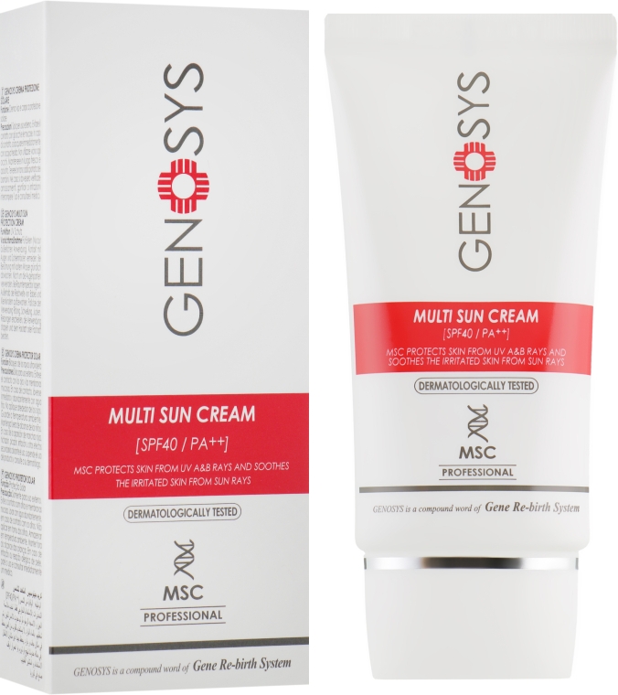 Сонцезахисний крем для обличчя - Genosys Multi Sun Cream SPF40 — фото N2