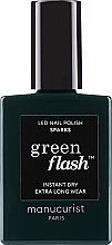 Лак для нігтів - Manucurist Green Flash Led Nail Polish — фото N1