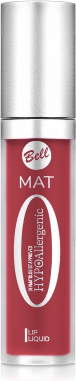 Жидкая матовая помада для губ - Bell Hypo Allergenic Mat Lip Liquid