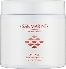 Парфумерія, косметика Масажний детокс-крем для обличчя - Sanmarine Anti-Age Detox Massage Cream