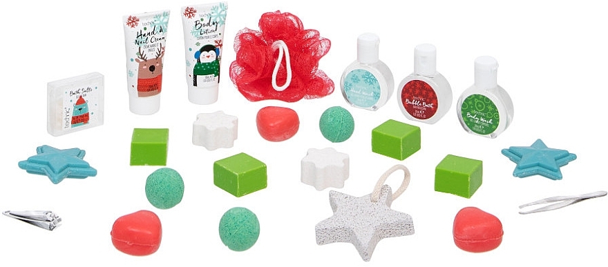 Набір "Адвент-календар", 24 продукти - Technic Cosmetics Christmas Novelty Toiletry Advent Calendar — фото N2