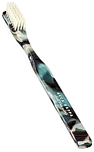 Зубная щетка - Acca Kappa Storica Collection Toothbrush Nylon Soft Havana Green — фото N1