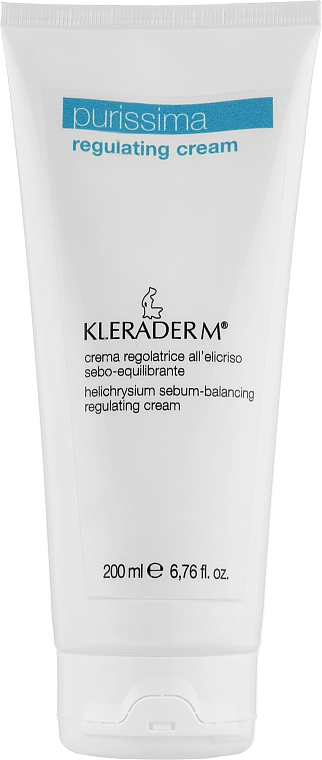 Крем себорегулювальний з геліхризумом для обличчя - Kleraderm Purissima Regulating Cream — фото N4