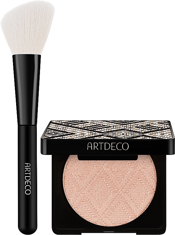 Набор - Artdeco Glow Bronzer & Powder Brush Set (powder/10g + brush/1pcs) — фото N2