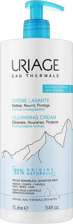 Очищающий крем - Uriage Lavante Nourishing and Cleansing Cream New Texture