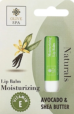 Бальзам для губ з авокадо і бамбуковою олією - Olive Spa Naturals Moisturizing Lip Balm — фото N1