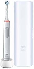 Парфумерія, косметика Електрична зубна щітка, біла - Oral-B Pro 3 3500
