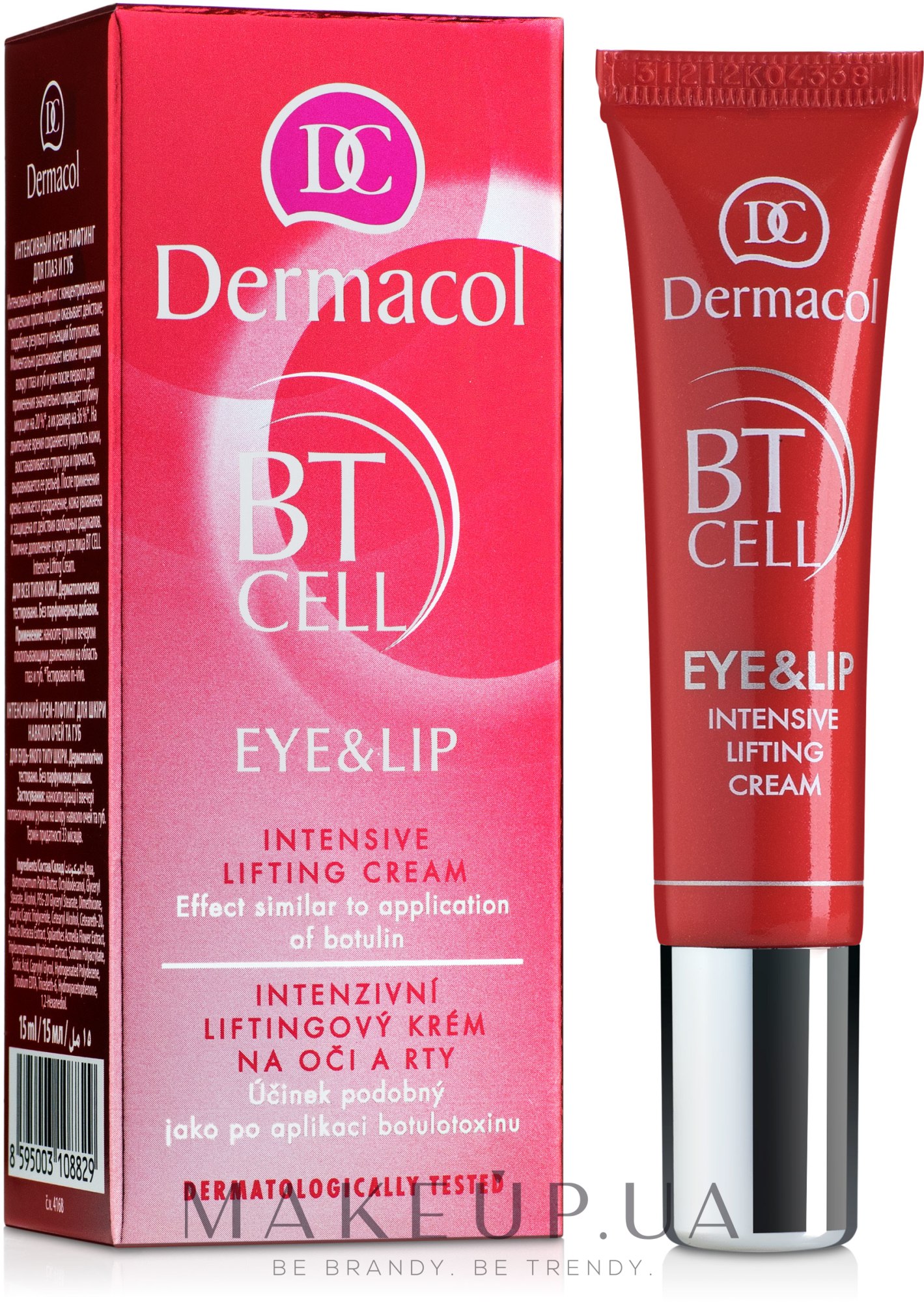 Інтенсивний крем-ліфтинг для повік і губ - Dermacol BT Cell Eye&Lip Lifting Cream Intensive — фото 15ml