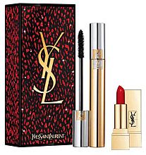 Духи, Парфюмерия, косметика Набор - Yves Saint Laurent (mascara/7.5ml + lipstick/4.5g)