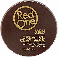 Глиняный воск - RedOne Professional Men Creative Clay Wax Strong Hold Matte — фото N1