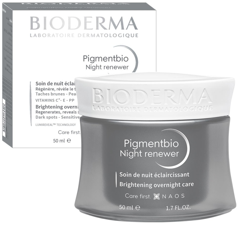 Крем для обличчя - Bioderma Pigmentbio Night Renewer Brightening Overnight Care