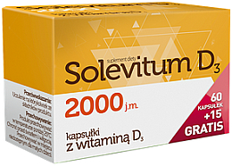 Дієтична добавка - Aflofarm Solevitum D3 2000 — фото N1