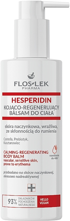 Успокаивающий и восстанавливающий бальзам для тела - Floslek Hesperidin Calming-Trgenerating Body Balm — фото N1