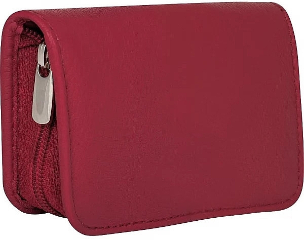 Маникюрный набор, 5 предметов "Siena", на молнии, red - Erbe Solingen Manicure Zipper Case — фото N1