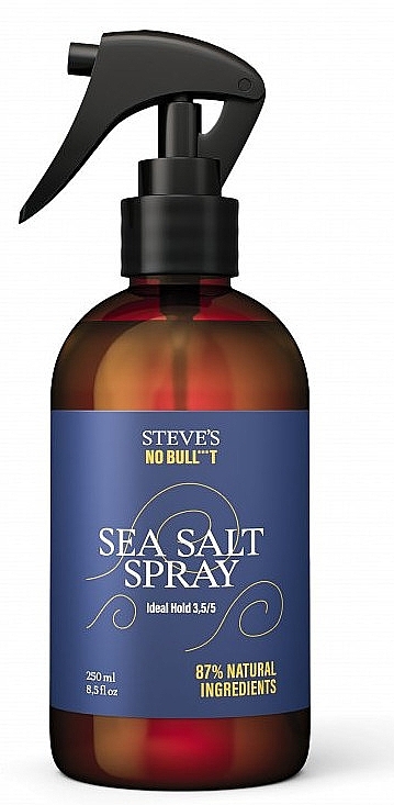 Сольовий спрей для укладання волосся - Steve's No Bull***t Sea Salt Spray — фото N1