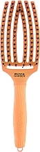 Парфумерія, косметика Щітка для волосся комбінована, помаранчева - Olivia Garden Fingerbrush Combo Nineties Juicy Orange