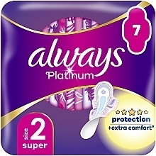 Гігієнічні прокладки, 7 шт. - Always Platinum Ultra Super Plus — фото N1