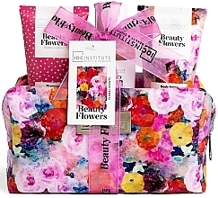 Набір - IDC Institute Beauty Flowers Travel Bag (sham/70ml + shawer/gel/100ml + b/lot/70ml+ bag) — фото N1