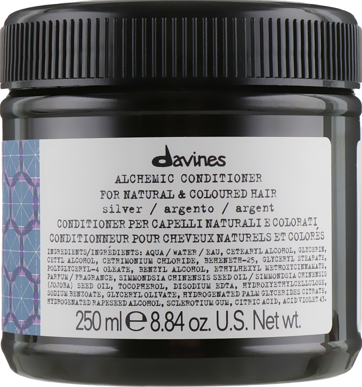 Кондиционер для натуральных и окрашенных волос (серебряный) - Davines Alchemic Conditioner — фото N2