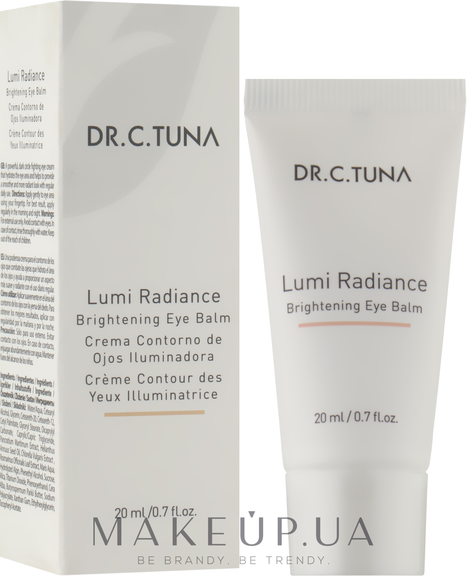 Відбілювальний крем для шкіри навколо очей - Dr.Tuna Lumi Radiance Farmasi — фото 20ml