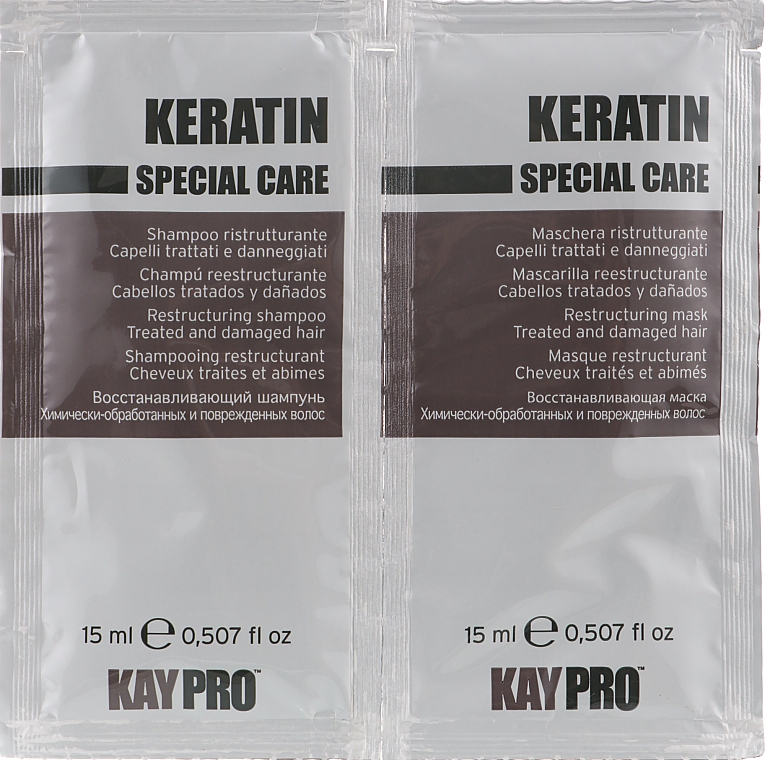 Набор - KayPro Special Care Keratin (shmp/15ml + h/mask/15ml)