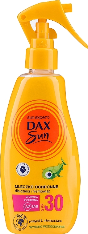 Защитное молочко от солнца для детей от 6 месяцев - DAX Sun Expert SPF 30 — фото N1