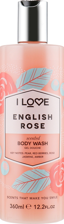 Гель для душу "Англійська троянда" - I Love English Rose Body Wash — фото N1
