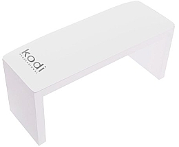 Подлокотник для маникюра на белых ножках, White - Kodi Professional — фото N1