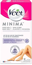 Восковые полоски для депиляции ног - Veet MINIMA Easy Gel Wax Strip — фото N1